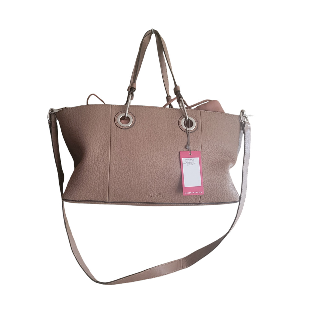 Vince‎ Camuto Mixed Media Leather Tote Purse Lauri Potters Rock Shoulder Strap